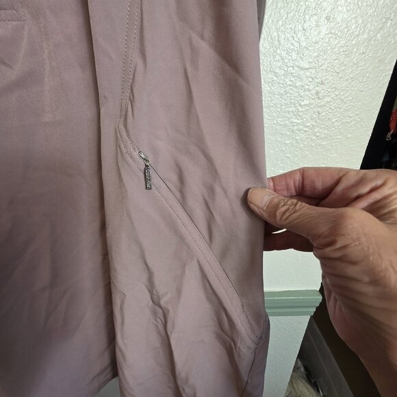 Calvin Klein Performance Dress Womens XS Purple Hooded Sleeveless Zip Pockets - Picture 4 of 13